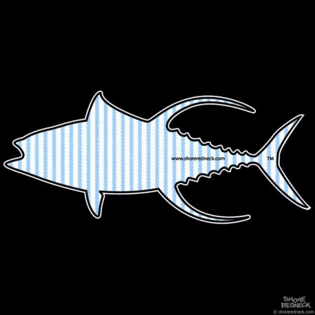 Shore Redneck Seer Sucker Yellowfin Decal