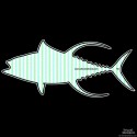 Shore Redneck Mint Seer Sucker Yellowfin Decal