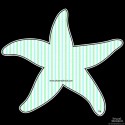 Shore Redneck Mint Seer Sucker Starfish Decal