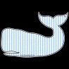 Shore Redneck Seer Sucker Whale Decal