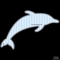 Shore Redneck Seer Sucker Dolphin Decal