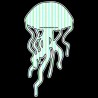 Shore Redneck Mint Seer Sucker Jellyfish Decal