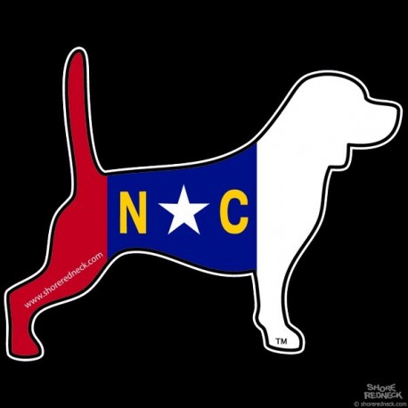 Shore Redneck NC Beagle Decal