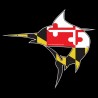 Shore Redneck Maryland Jumping Marlin Decal