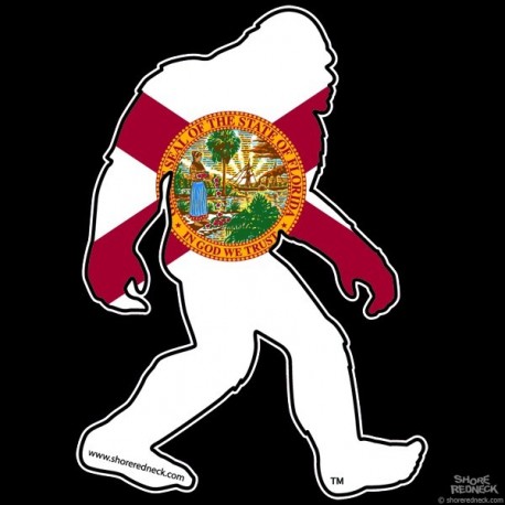 Shore Redneck Florida Sasquatch Decal