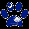 Shore Redneck SC Dog Paw Print Decal