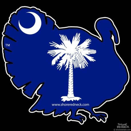 Shore Redneck SC Turkey Decal