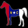 Shore Redneck NC Flag Horse Decal