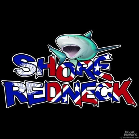 Shore Redneck Bullshark on Top Old Georgia Decal