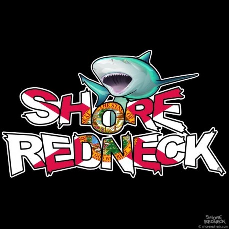 Shore Redneck Bullshark on Top Florida Decal