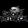 Shore Redneck Bullshark on Top Black n White Decal