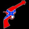 Shore Redneck Dixie Sixgun Decal