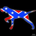 Shore Redneck Dixie Flag Pointer Decal