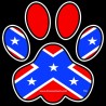 Shore Redneck Dixie Cat Paw Decal