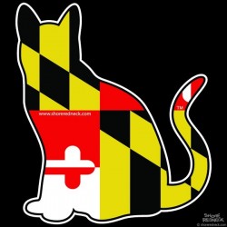 Shore Redneck MD Barn Cat  Decal