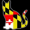 Shore Redneck MD Barn Cat  Decal