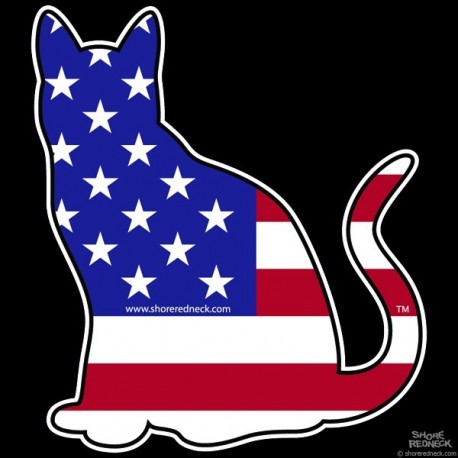 Shore Redneck USA Barn Cat Decal