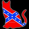 Shore Redneck Dixie Barn Cat Decal