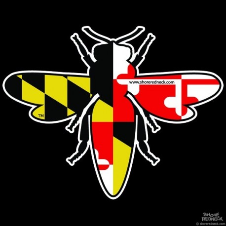 Shore Redneck MD Honeybee Decal