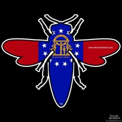 Shore Redneck Georgia Honeybee Decal