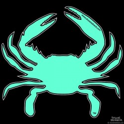 Shore Redneck Bahama Blue Crab Decal