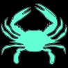 Shore Redneck Bahama Blue Crab Decal