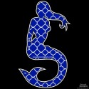 Shore Redneck Quatrafoil Navy Mermaid Decal