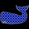 Shore Redneck Quatrafoil Navy Whale Decal