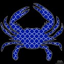 Shore Redneck Navy Quatra Crab Decal