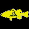 Shore Redneck Gadsden Bass Decal