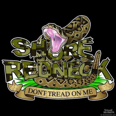 Shore Redneck Don't Tread on Me Digital Camo Decal