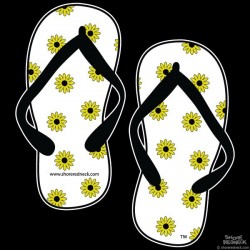 Shore Redneck Black Eyed Susan Flops Decal