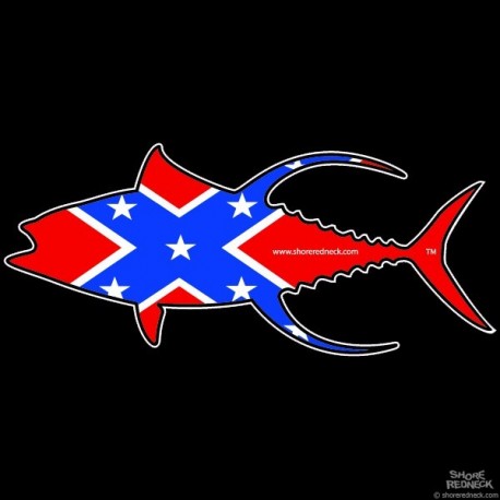 Shore Redneck Dixie Yellowfin Decal