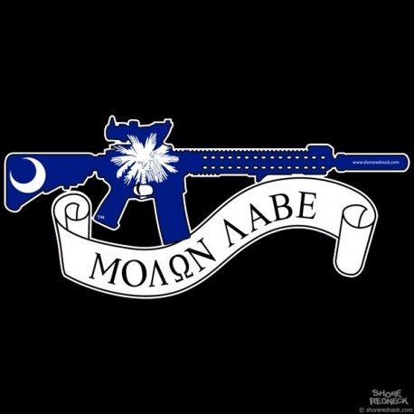 Shore Redneck AR-15 SC Molon Labe Decal