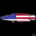 Shore Redneck US Flag Shore Snakehead Decal