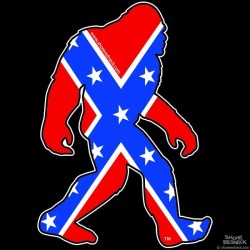 Shore Redneck Dixie Sasquatch Decal