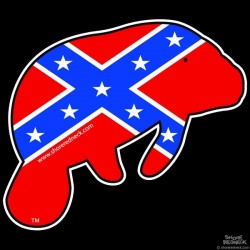 Shore Redneck Dixie Manatee Decal