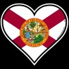 Shore Redneck Florida Heart Decal