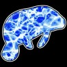 Shore Redneck Gulf Stream Blue Manatee Decal