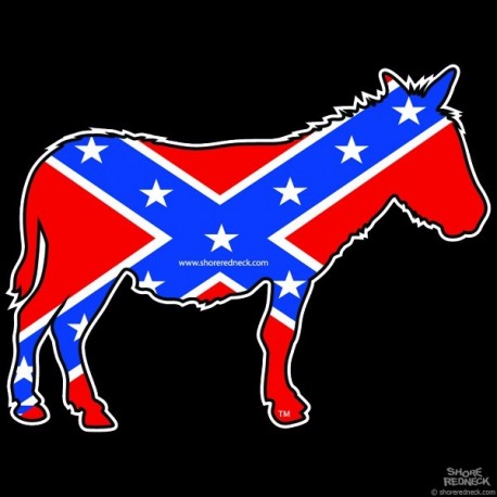 Shore Redneck Dixie Donkey Decal