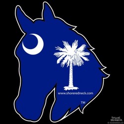 Shore Redneck SC Horse Head Decal