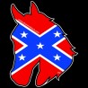 Shore Redneck Dixie Horse Head Decal