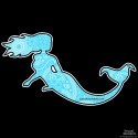 Shore Redneck Blue Paisley Mermaid 2 Decal