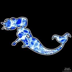 Shore Redneck Gulf Stream Blue Mermaid 2 Decal