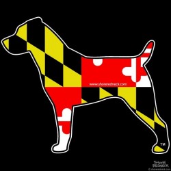 Shore Redneck MD Jack Russel Terrier Decal