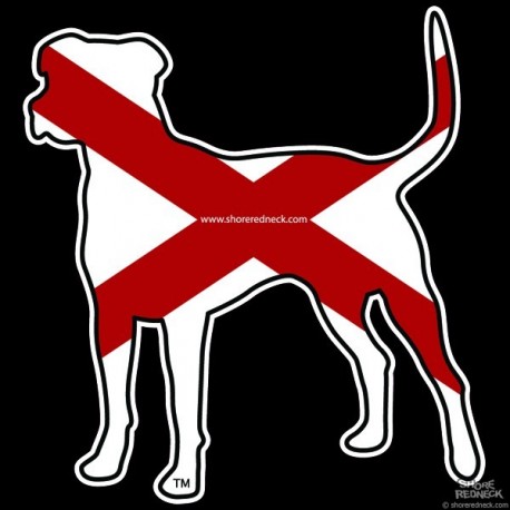 Shore Redneck Alabama Catahoula Decal