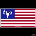 Shore Redneck USA Flag Buck Skull Decal