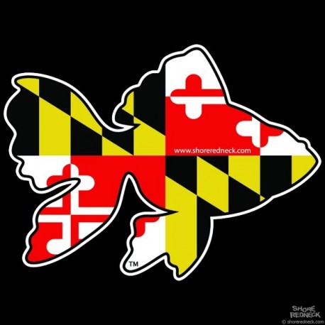 Shore Redneck MD Goldfish Decal