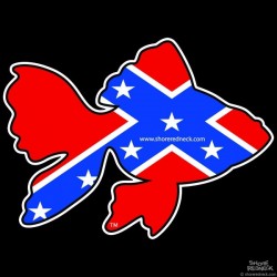 Shore Redneck Dixie Goldfish Decal