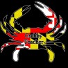 Shore Redneck MD Themed Crabby Teacher Decal